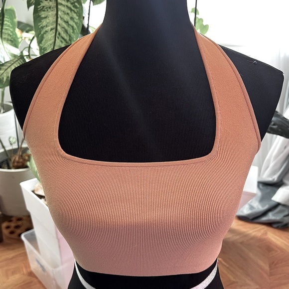 Halter Top, Beige/Nude, XS - Picture 3 of 5